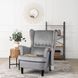 Кресло мягкое бархатное MEBEL ELITE KLARIS 2 Velvet Серый
