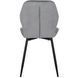 Стул бархатный MEBEL ELITE LUCKY Velvet, Серый / Черный