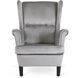 Кресло мягкое бархатное MEBEL ELITE KLARIS 2 Velvet Серый