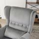 Кресло мягкое бархатное MEBEL ELITE KLARIS 2 Velvet Серый
