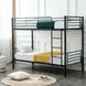 Двухъярусная кровать 90x200 см MEBEL ELITE RODEZ черный фотография