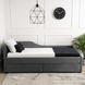 Кровать бархатная MEBEL ELITE JONAS Velvet 90x200 Сеерий