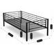 Двухъярусная кровать 90x200 см MEBEL ELITE RODEZ черный