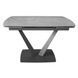 Стол раскладной ELVI GREY ROCK Concepto 120(180)x80 Керамика Глянец Серый