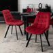 Стул бархатный MEBEL ELITE RICK Velvet, Бордовый