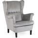 Кресло мягкое бархатное MEBEL ELITE KLARIS 2 Velvet Серый