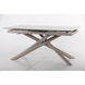 Стіл розкладний Gerald beige AMF 160(200)X90 glass Quartz beige