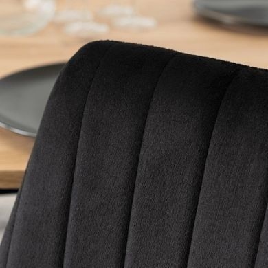 Стул бархатный MEBEL ELITE BARI Velvet Черный фотография
