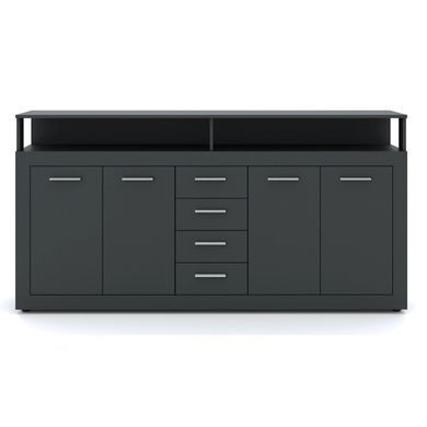 Комод MEBEL ELITE BLAGO 190 антрацит фотография