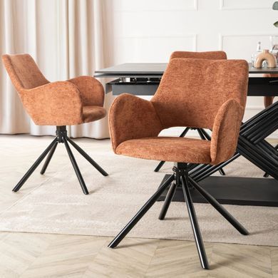 Кресло поворотное MEBEL ELITE FLAV Рыжий фотография