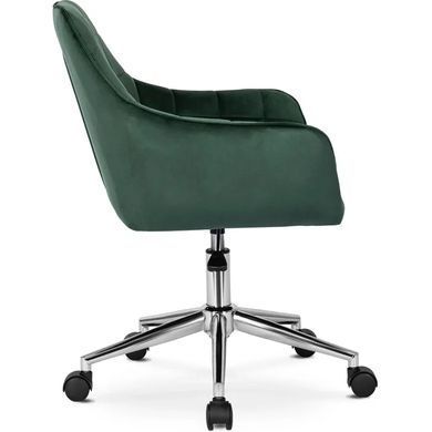 Стул офисный поворотный бархатный MEBEL ELITE FABIO Velvet Зеленый фотография