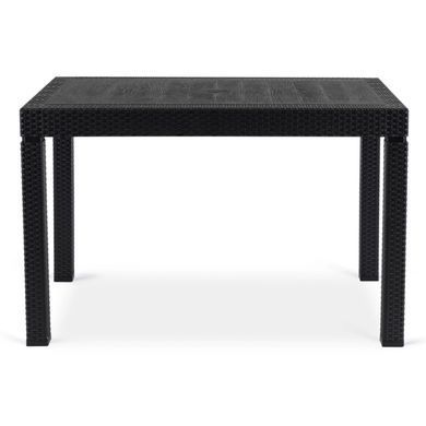 Комплект садової меблів MEBEL ELITE стіл FARGO + 4 стільці MUSA Чорний