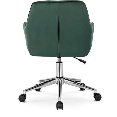 Стул офисный поворотный бархатный MEBEL ELITE FABIO Velvet Зеленый фотография