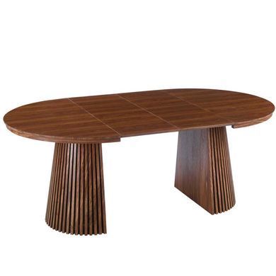 Стол раскладной круглый MEBEL ELITE ADRIEN 120(200)х120 см Орех фотография