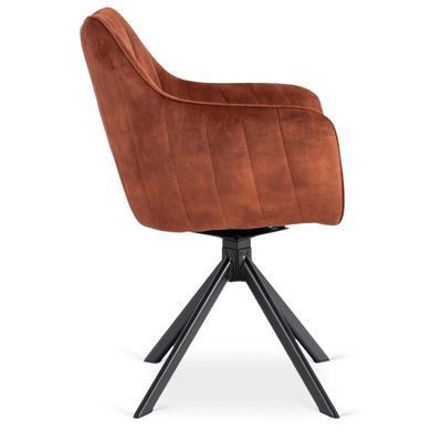 Стул поворотный MEBEL ELITE MUMBAI Velvet&nbsp;2 Рыжий фотография
