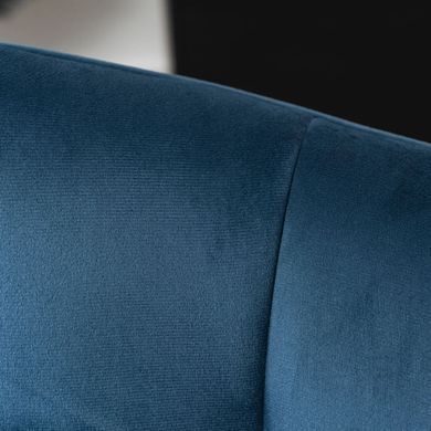 Крісло-гойдалка оксамитове MEBEL ELITE JACKSON Velvet Синій фотографія