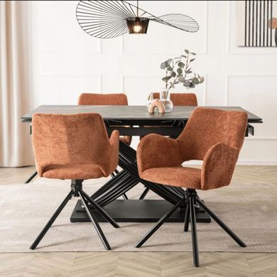 Кресло поворотное MEBEL ELITE FLAV Рыжий фотография