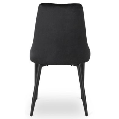 Стул бархатный MEBEL ELITE BARI Velvet Черный фотография