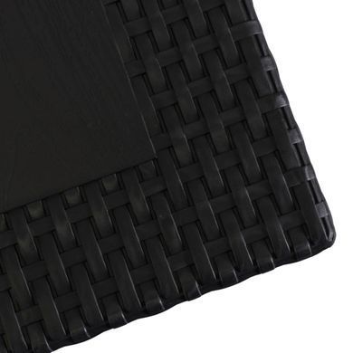 Комплект садової меблів MEBEL ELITE стіл FARGO + 4 стільці MUSA Чорний