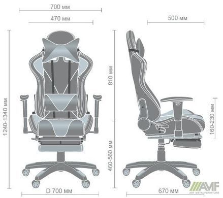 Компьютерное кресло VR Racer Blade AMF Черный Белый фотография