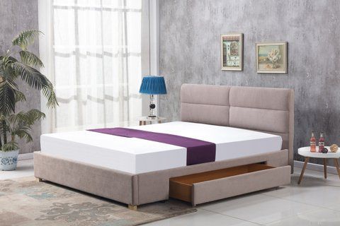 Кровать MERIDA Halmar 160x200 Беж фотография