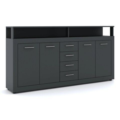 Комод MEBEL ELITE BLAGO 190 антрацит фотографія