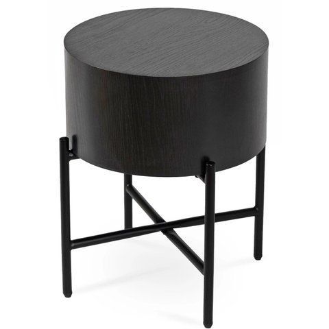 Журнальний столик MEBEL ELITE CEVES 40x40&nbsp;Чорний фотографія