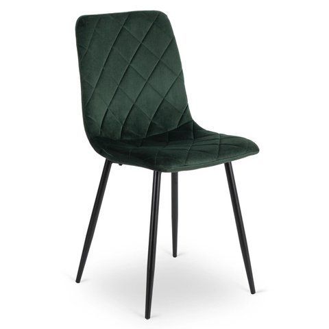 Стілець оксамитовий MEBEL ELITE FORIS Velvet Зелений фотографія