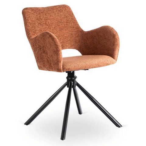 Крісло поворотне MEBEL ELITE FLAV Рудий фотографія