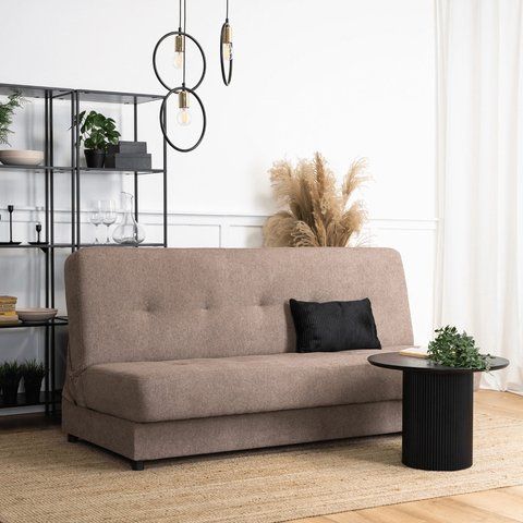 Диван розкладний MEBEL ELITE ARUBA 188 см Коричневий фотографія