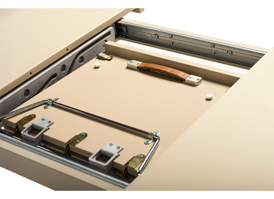 Стіл розкладний TML-560 VETRO 120x80 Матовий Капучино фотографія