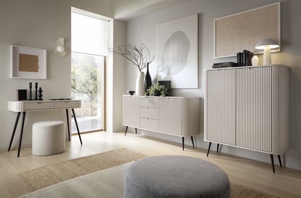 Комод Perfect Home Зова / Zova 2-дверний з чорними ніжками K103 Кашемір фотографія