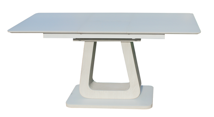 Стіл розкладний DAOSUN DDT 8104 120(160)x80 Білий Мат / Білий Дуб фотографія