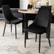 Стул бархатный MEBEL ELITE BARI Velvet Черный