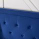 Ліжко двоспальне оксамитове MEBEL ELITE CROS Velvet 140x200 см Синій