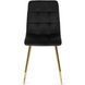 Стул бархатный MEBEL ELITE YORK Velvet, Черный / Золотой