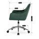 Стул офисный поворотный бархатный MEBEL ELITE FABIO Velvet Зеленый