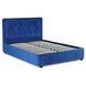 Ліжко двоспальне оксамитове MEBEL ELITE CROS Velvet 140x200 см Синій