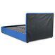 Ліжко двоспальне оксамитове MEBEL ELITE CROS Velvet 140x200 см Синій