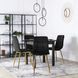 Стул бархатный MEBEL ELITE YORK Velvet, Черный / Золотой