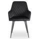Комплект стіл MEBEL ELITE HAMPTON 160(240)х90 см, дуб рустик/чорний, та 4 чорних стільців BRESSO