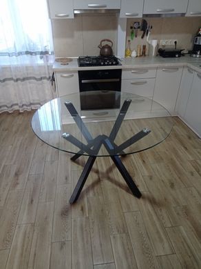 Стол Джой XS-T6035 Микс Мебель 120*120 черный фотография