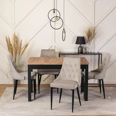 Стіл розкладний MEBEL ELITE SKUBI 120(160)х75 см Дуб крафт фотографія