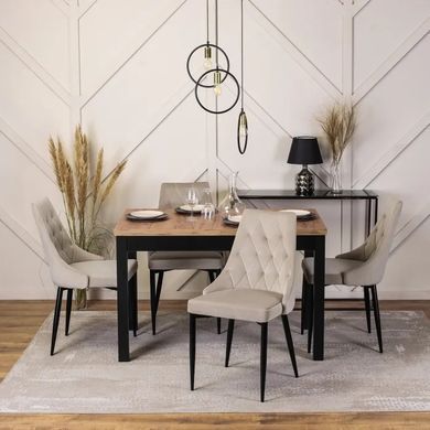 Стіл розкладний MEBEL ELITE SKUBI 120(160)х75 см Дуб крафт фотографія