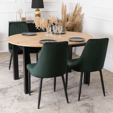 Стул бархатный MEBEL ELITE BARI Velvet Зеленый фотография