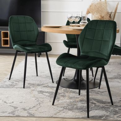 Стул бархатный MEBEL ELITE IRYS Velvet Зеленый фотография