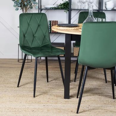 Стул бархатный MEBEL ELITE ROBIN Velvet Зеленый фотография
