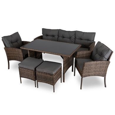Комплект садовой мебели MEBEL ELITE ATLANTA Коричневый