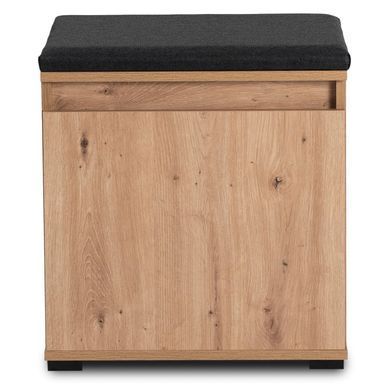 Тумба для обуви MEBEL ELITEM PARMA 50 Дуб Артизан/графит фотография