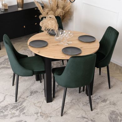 Стул бархатный MEBEL ELITE BARI Velvet Зеленый фотография